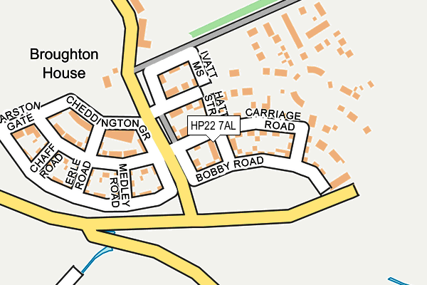 HP22 7AL map - OS OpenMap – Local (Ordnance Survey)