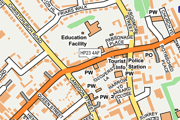 HP23 4AF map - OS OpenMap – Local (Ordnance Survey)