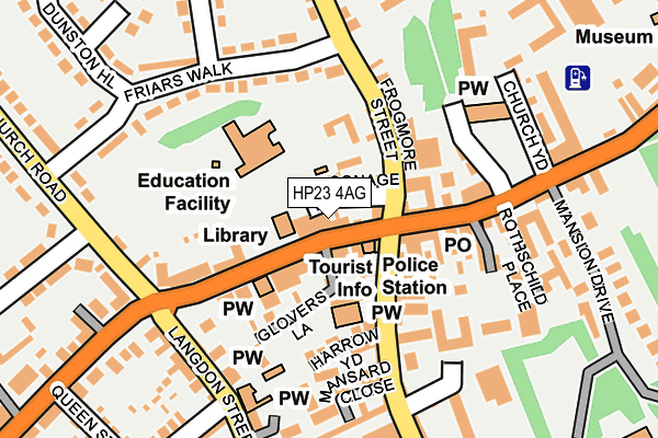 HP23 4AG map - OS OpenMap – Local (Ordnance Survey)