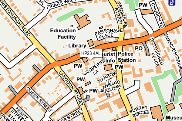 HP23 4AL map - OS OpenMap – Local (Ordnance Survey)