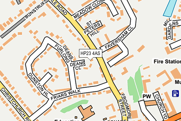 HP23 4AS map - OS OpenMap – Local (Ordnance Survey)