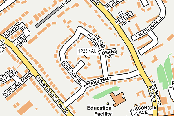 HP23 4AU map - OS OpenMap – Local (Ordnance Survey)