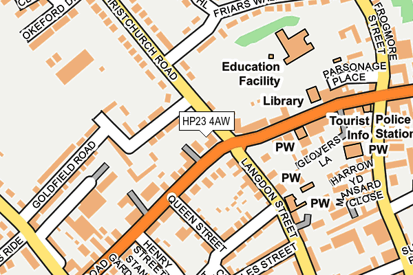 HP23 4AW map - OS OpenMap – Local (Ordnance Survey)