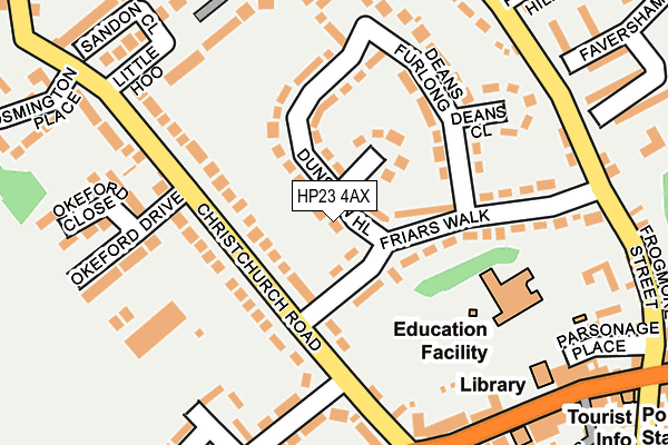 HP23 4AX map - OS OpenMap – Local (Ordnance Survey)