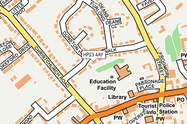 HP23 4AY map - OS OpenMap – Local (Ordnance Survey)