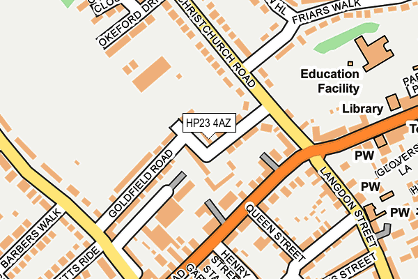 HP23 4AZ map - OS OpenMap – Local (Ordnance Survey)