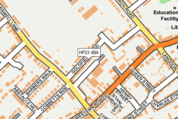 HP23 4BA map - OS OpenMap – Local (Ordnance Survey)