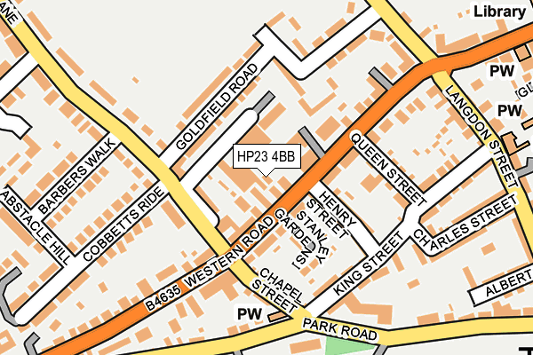 HP23 4BB map - OS OpenMap – Local (Ordnance Survey)