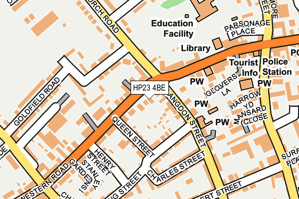 HP23 4BE map - OS OpenMap – Local (Ordnance Survey)