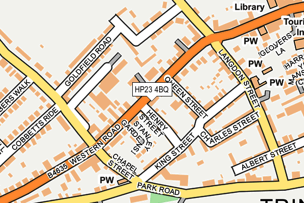 HP23 4BQ map - OS OpenMap – Local (Ordnance Survey)