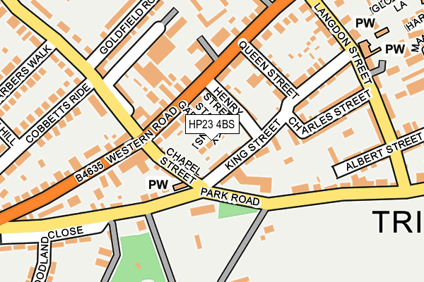 HP23 4BS map - OS OpenMap – Local (Ordnance Survey)