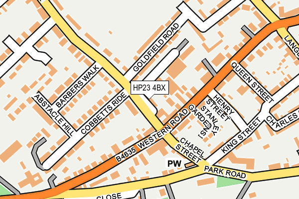 HP23 4BX map - OS OpenMap – Local (Ordnance Survey)