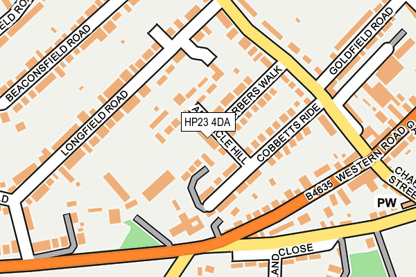 HP23 4DA map - OS OpenMap – Local (Ordnance Survey)
