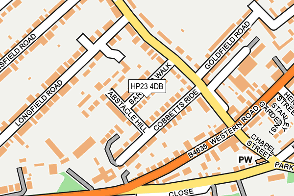 HP23 4DB map - OS OpenMap – Local (Ordnance Survey)