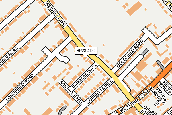 HP23 4DD map - OS OpenMap – Local (Ordnance Survey)