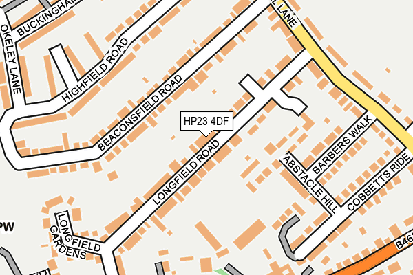 HP23 4DF map - OS OpenMap – Local (Ordnance Survey)