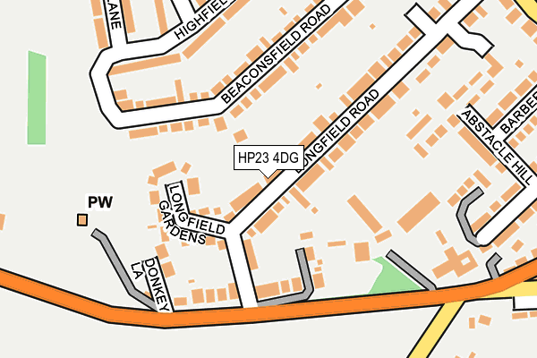 HP23 4DG map - OS OpenMap – Local (Ordnance Survey)