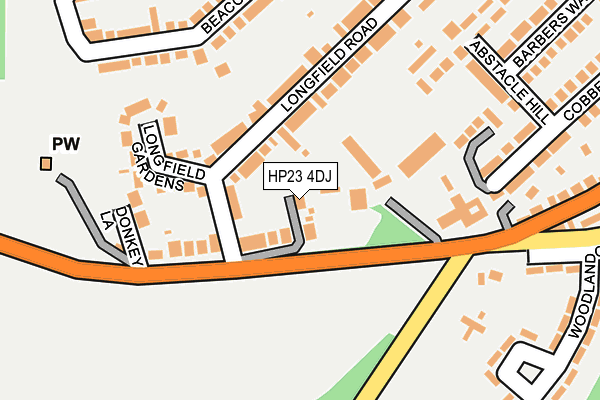 HP23 4DJ map - OS OpenMap – Local (Ordnance Survey)