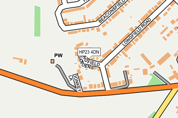 HP23 4DN map - OS OpenMap – Local (Ordnance Survey)
