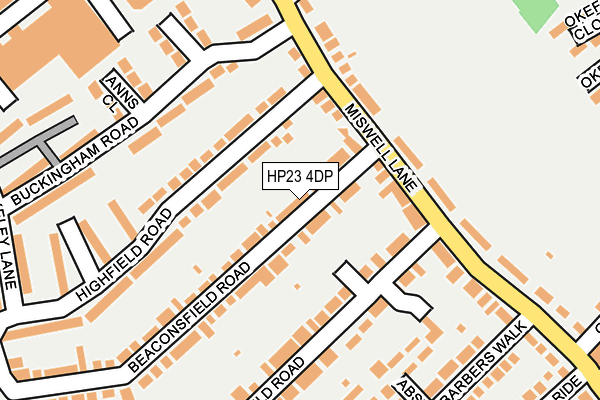 HP23 4DP map - OS OpenMap – Local (Ordnance Survey)
