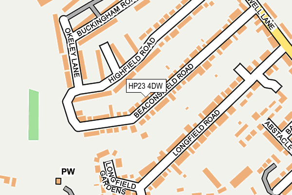 HP23 4DW map - OS OpenMap – Local (Ordnance Survey)