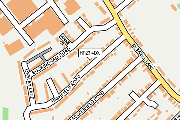 HP23 4DX map - OS OpenMap – Local (Ordnance Survey)