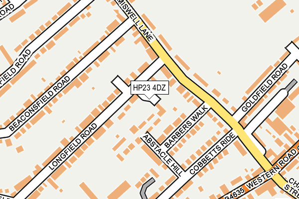 HP23 4DZ map - OS OpenMap – Local (Ordnance Survey)