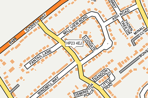 HP23 4EJ map - OS OpenMap – Local (Ordnance Survey)