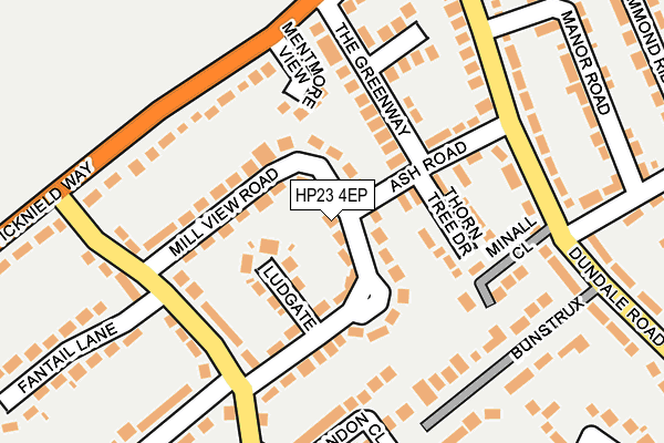 HP23 4EP map - OS OpenMap – Local (Ordnance Survey)