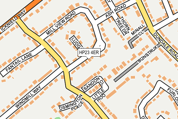 HP23 4ER map - OS OpenMap – Local (Ordnance Survey)