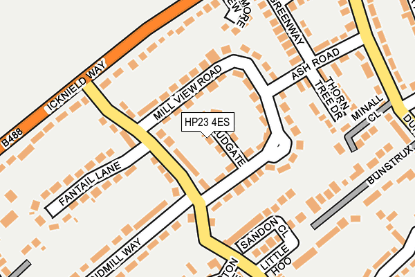 HP23 4ES map - OS OpenMap – Local (Ordnance Survey)