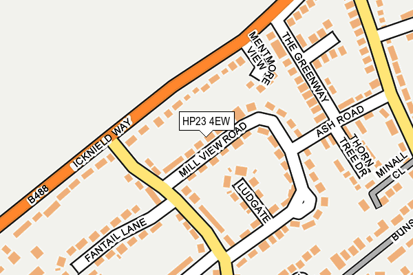 HP23 4EW map - OS OpenMap – Local (Ordnance Survey)