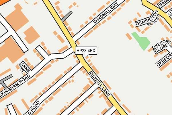 HP23 4EX map - OS OpenMap – Local (Ordnance Survey)