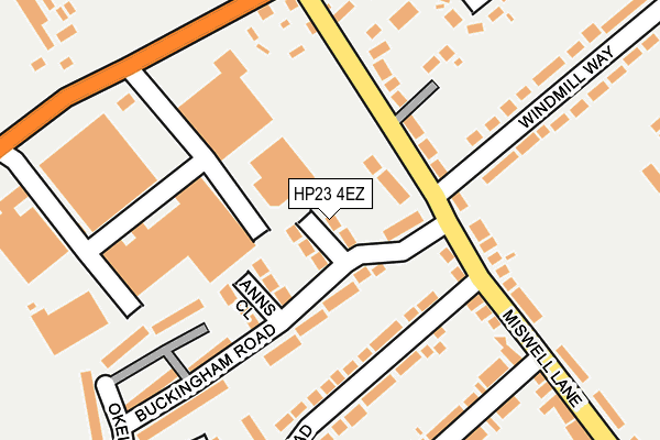 HP23 4EZ map - OS OpenMap – Local (Ordnance Survey)