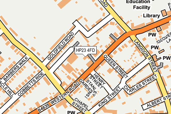 HP23 4FD map - OS OpenMap – Local (Ordnance Survey)