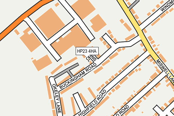 HP23 4HA map - OS OpenMap – Local (Ordnance Survey)