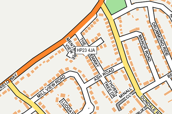 HP23 4JA map - OS OpenMap – Local (Ordnance Survey)