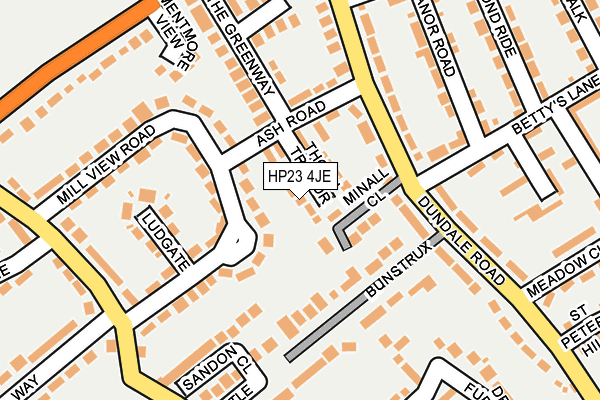 HP23 4JE map - OS OpenMap – Local (Ordnance Survey)