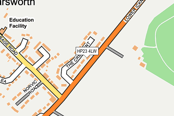 HP23 4LW map - OS OpenMap – Local (Ordnance Survey)