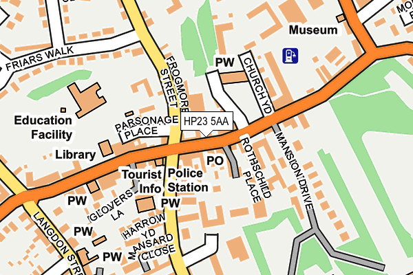 HP23 5AA map - OS OpenMap – Local (Ordnance Survey)