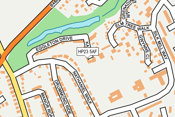 HP23 5AF map - OS OpenMap – Local (Ordnance Survey)