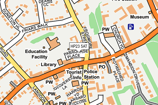 HP23 5AT map - OS OpenMap – Local (Ordnance Survey)