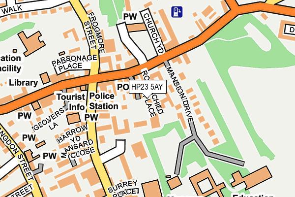 HP23 5AY map - OS OpenMap – Local (Ordnance Survey)