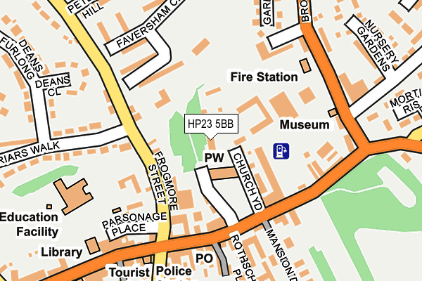 HP23 5BB map - OS OpenMap – Local (Ordnance Survey)