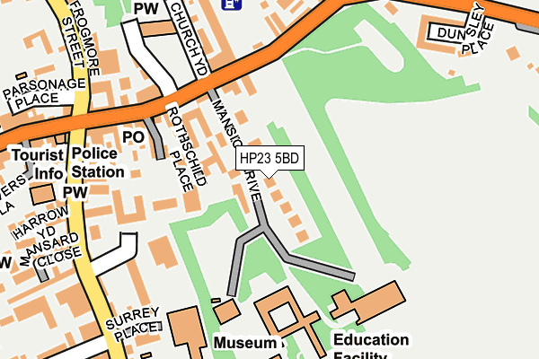 HP23 5BD map - OS OpenMap – Local (Ordnance Survey)
