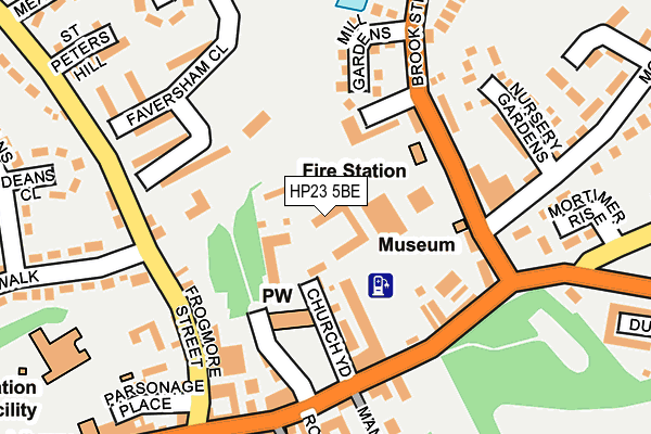 HP23 5BE map - OS OpenMap – Local (Ordnance Survey)