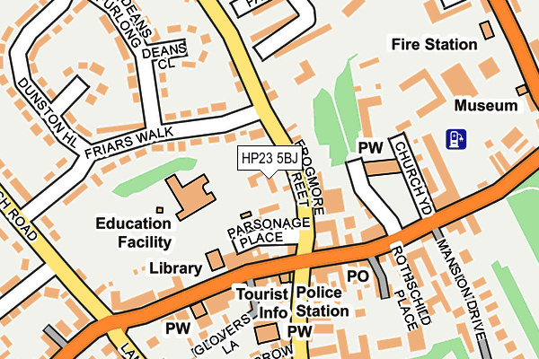 HP23 5BJ map - OS OpenMap – Local (Ordnance Survey)