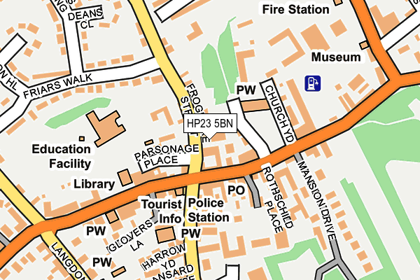 HP23 5BN map - OS OpenMap – Local (Ordnance Survey)