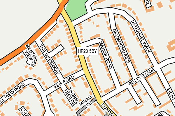 HP23 5BY map - OS OpenMap – Local (Ordnance Survey)