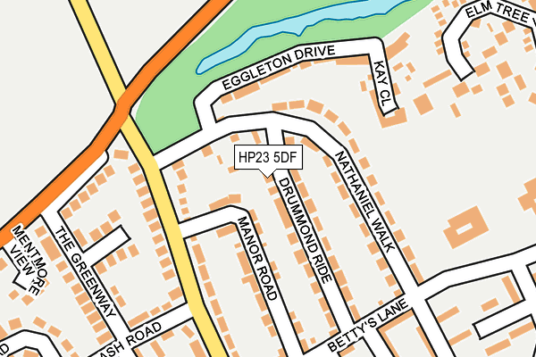 HP23 5DF map - OS OpenMap – Local (Ordnance Survey)